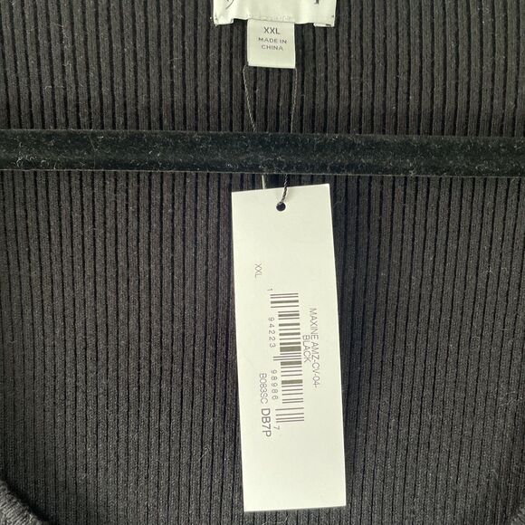 The Drop Womens Sz XXL Maxine Short-Sleeve Square-Neck Button-Front Rib Cardigan - Picture 3 of 7